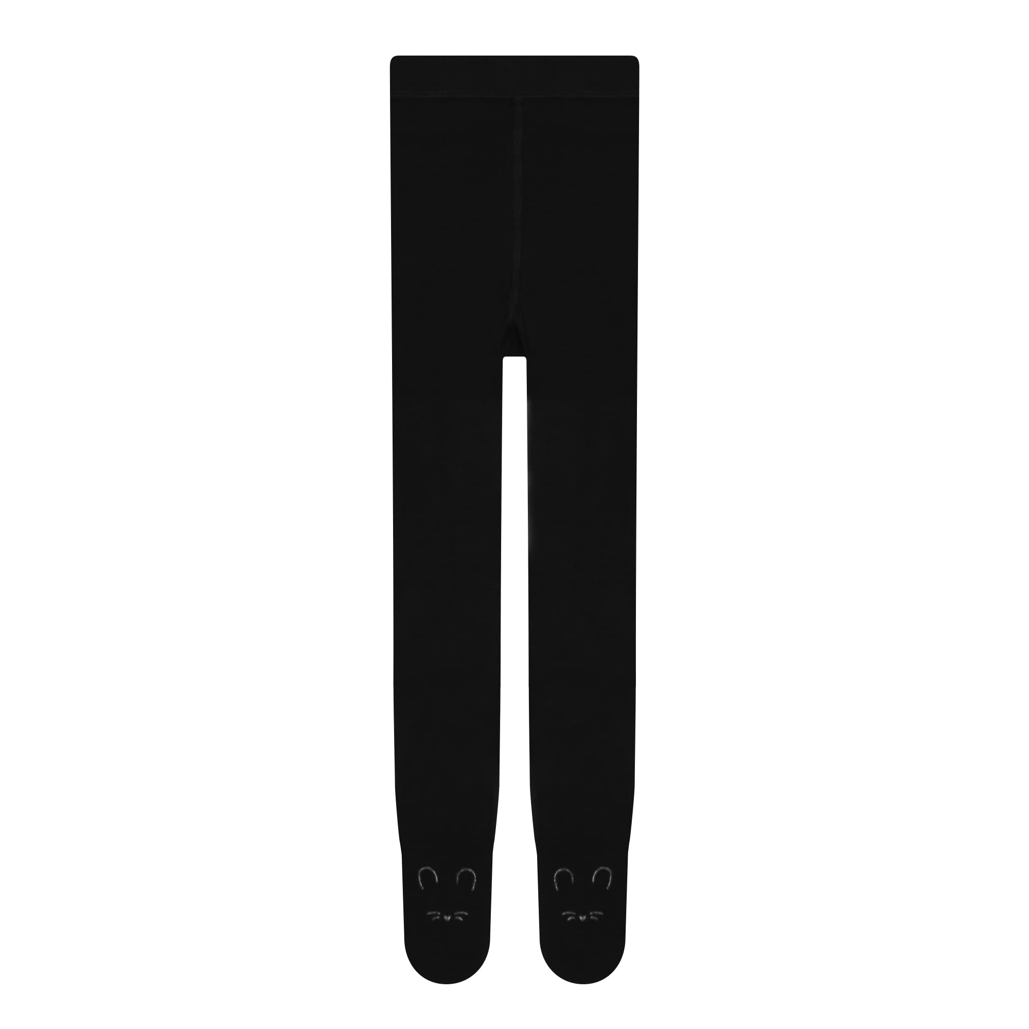 L&K-II Collant Termici Invernali Per Bambine, 1 Paio, Morbidi E Caldi Con Fodera In Peluche, Opachi, Colore Antracite (146-152 Cm)