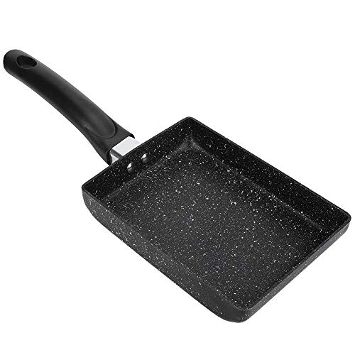 Jenngaoo Non-Stick Square Frying Pan for Tamagoyaki, Crepes, Pancakes & Cake Rolls - Aluminum Kitchen Tool with Heat-Resistant Coating, Easy Clean Multi-Purpose Cookware for Gas & Induction Stoves