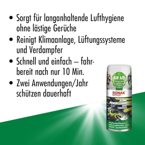 Klimaanlagenreiniger SONAX KlimaPowerCleaner AirAid Green Lemon 100 ml