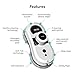 Gladwell, Gecko Robot Window Cleaner, Smart Glass Cleaning Robotic Technology App and Remote, Powered Washer for Table High Windows Ceiling Magnetic Automatic, Outdoor Indoor, White