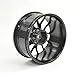 LAFEINA Aluminum Alloy Wheel Rims for 1:10 RC Drift On-Road Racing Car Touring Upgrade Parts (Black)