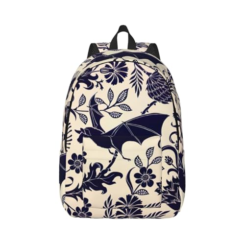 Sac à dos d'infirmière à motif chauve-souris pour soulager le dos des femmes en voyage