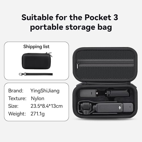 Amazon.co.jp: YINGSHIJIANG Osmo Pocket 3 ケース、DJI Osmo Pocket 3