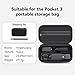YINGSHIJIANG Osmo Pocket 3 Case,Perfect Fit Portable PU Storage Pouch Bag for DJI Osmo Pocket 3 Creator Combo Accessories,Perfectly Compatible with DJI Osmo Pocket 3(Pink)