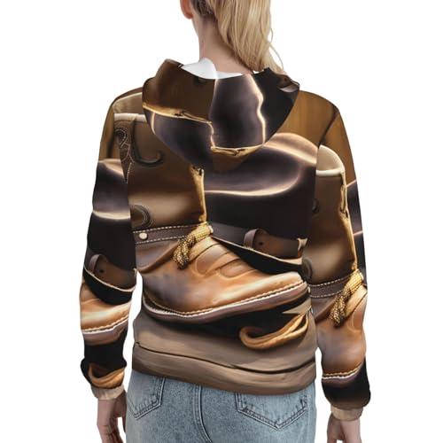 Sweat à capuche femme ajusté EdWal pull confortable poche kangourou - 4