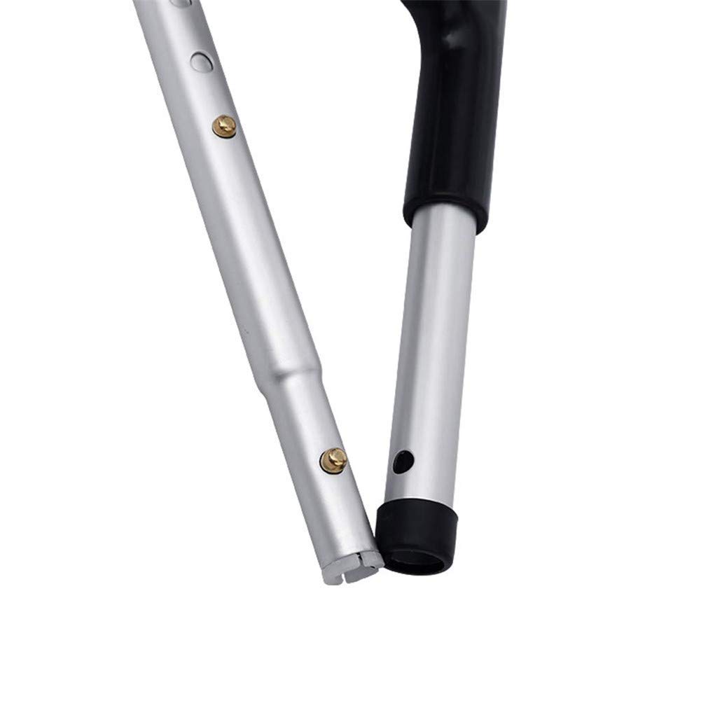 Muletas de antebrazo, muletas de antebrazo de aluminio para axilas 36.2-45.3 pulgadas Muletas de codo ajustables, bastón de agarre ergonómico Muleta de brazo liviano para regalos de padres y madres