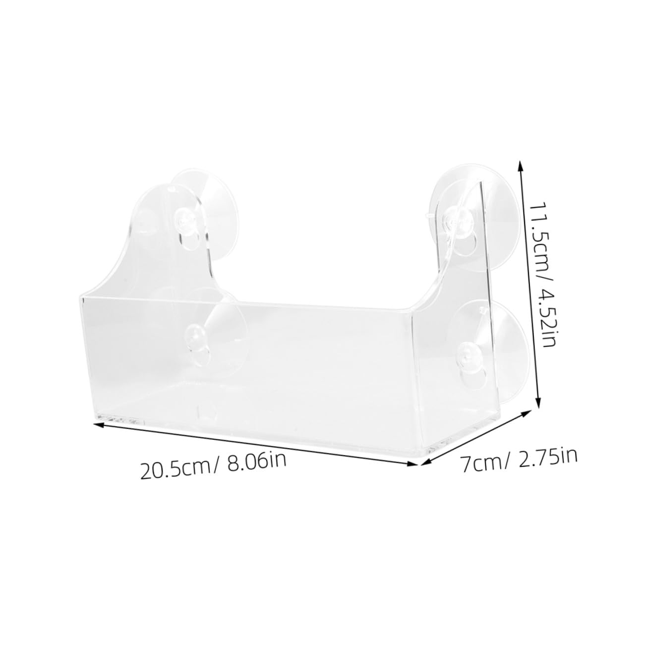 ULTECHNOVO 2stück Flaschenregal für Kühlschrank mit Saugnapf Aufbewahrungsregal aus Acryl Organizer für Gewürze und Flaschen Seitenablage für Kühlschrank Schwebende Ablage für Getränke