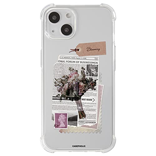 松平商会 CASEPHOLIC スマホケース ドライフラワー 花束 スクラップ ギフト コラージュ 薄型 耐衝撃 軽量 スマホカバー TPU iPhone アイフォン apple アップル おしゃれ 人気 かわいい オリジナル インスタ映え スマホカバー