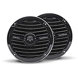 16,5 cm 2-Wege Koaxial-Marine-Lautsprecher; Belastbarkeit: 100/50 Watt MAX/RMS; Impedanz: 4 Ohm; Schalldruck: 88 dB (1W/1m); Mit 25 mm Alu-Neodym-Tweeter; Polypropylen Membran mit UV-Schutz, schwarz; Durch Aramidfaser resistent gegen Feuchtigkeit, Risse, Abnutzung; Korrosions resistente Anschluss Terminals; schwarzes Gitter; Einbautiefe: 63 mm; Einbauöffnung: 138 mm; Inhalt: 1 Paar (2 Stück)