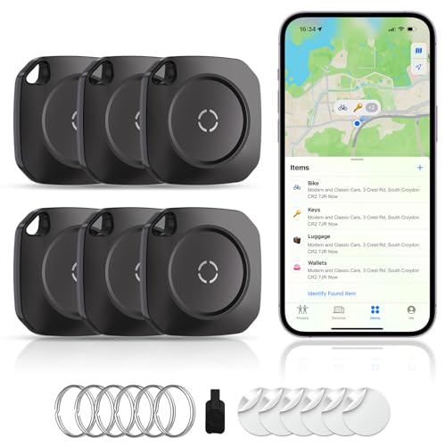 Air Tracker Tag Schlüsselfinder für iOS, Smart Tag Kompatibel mit Apple Wo ist? APP (Nur iOS), Schlüssel Finder für Koff...