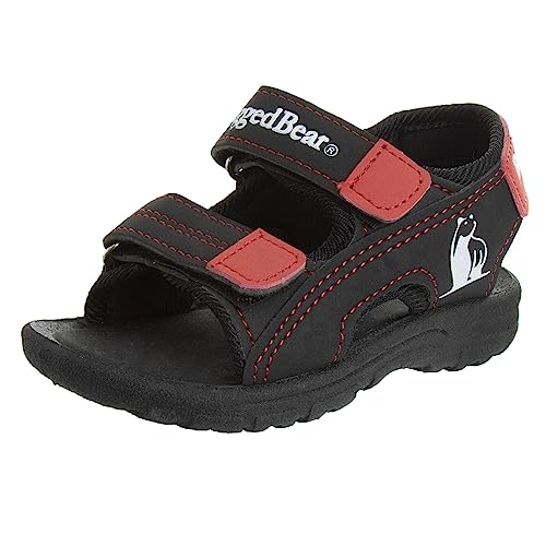 Image of Rugged Bear Kids Boys Girls Open-Toe Outdoor Sport Water Sandals - beach pool slide adjustable strap shoes athletic summer (Toddler /Little Kid /Big Kid)
