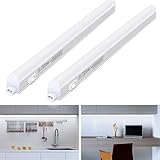 Aigostar Luz Bajo Mueble Cocina con Interruptor 8W 960lm Luz LED Armario, 230V Luz blanca fria 6500K, luces para Vestidor Tira LED Armario 573 * 22 * 30mm, 2 pcs