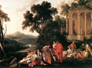 Peinture à l'huile reproduction Laurent De La Hire 1647, tableau sur toile 30 x 36 pouces