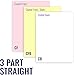8.5 x 11 Excel One Carbonless Paper, 3 part STRAIGHT/FORWARD (Bright White/Canary/Pink), 1670 Sets, 5010 Sheets, 10 REAMS (Full CASE)