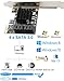 SATA Card PCIE 3.0, 4 Port with 4 Cables, Controller Expansion Card with Low Profile Bracket, Non-Raid, Boot as System Disk, Support 4 SATA 3.0 Devices