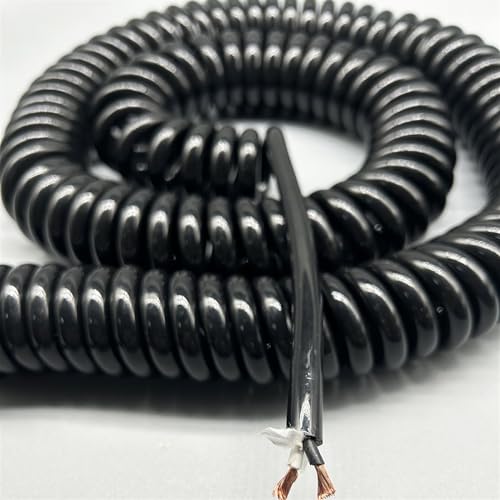 Extensión en espiral elástica de 2 núcleos contra enredos de cables 5
