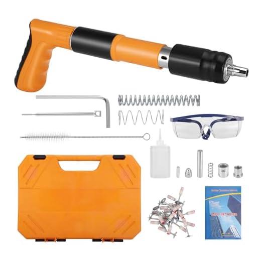 5 Gears Mini Manual Nail Gun with 100 Nails