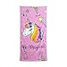 Secaneta Toalla Playa Unicornio Infantil Niñas de 75x150 cm, Tejido Velour Algodón...