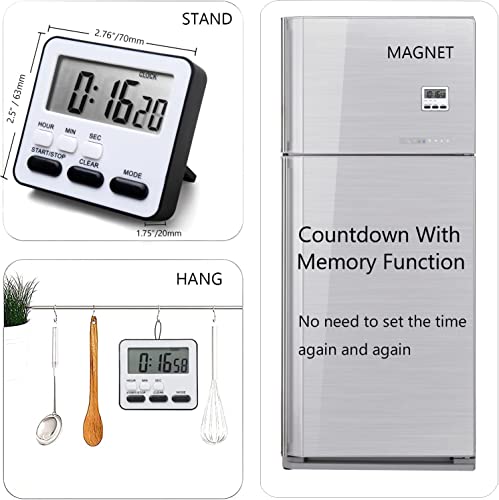 Kitchen Timer Count Down/Up Alarm Clock(Black) #TOP2