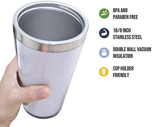 Miniatura 5 de CUAJH Daisy - Taza de café de viaje aislada con tapa envolvente y forro inoxidable para mujeres y hombres, cumpleaños, 14 onzas