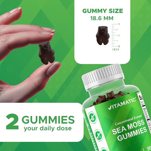 Vitamatic Sea Moss Gummies with Bladderwrack & Burdock Root (60 ct) — view 4
