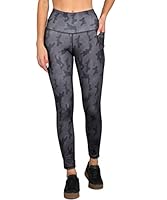 Rock Paper Scissors Premium High Waist Stretchable Gym Tights Leggings with Pockets Gym wear/Active Wear Tights Yoga Pants Zumba/Dance Womens Workout Tights Gym Tight Black Camouflage