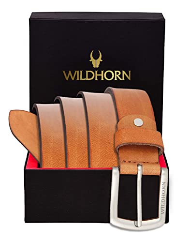 Image of WildHorn Carter Classic Leather Belt For Men