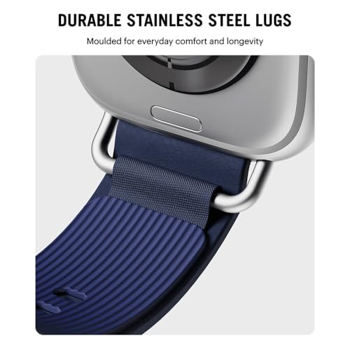 Image of DailyObjects Ellipse Leather Watch Strap Compatible with Apple Watch Series 11 /10 (42mm) | Series 9 /8 /7 41mm, SE3 /SE2 /SE /6 /5 /4 (40mm) | Series 3 38mm -Watch Not Included