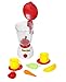 Jouets pour enfants - Mixeur avec couvercle rabattable et échelle de quantité jusqu'à 350 ml - Fonctionne avec 2 tasses avec soucoupes, carotte, banane, raisins et fraise