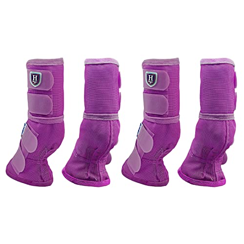 Harrison Howard Horse Fly Boots Perfect Contoured Fit Leg Guards ...
