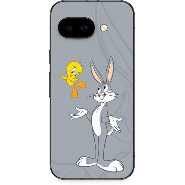 Skinit Decal Phone Skin Compatible with Google Pixel 9a - Officially Licensed Looney Tunes Bugs Bunny Double Design