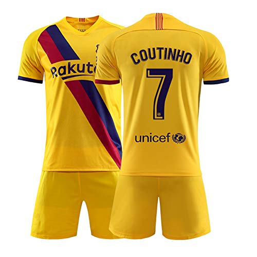 Camiseta de fútbol para niños Set-7# Cǒutǐnhǒ Camiseta de Atleta Adolescente Ropa...
