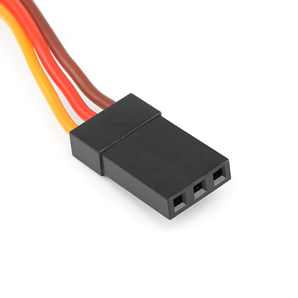 5 x Micro Servo Moteur MG90S 360º en Metal, Noir, Pour Hélicoptère RC Smart Robot Voiture Avion Bateau, Connecteur à 3 fils, Contrôle de Mouvement de Précision, Robotique et Modélisme