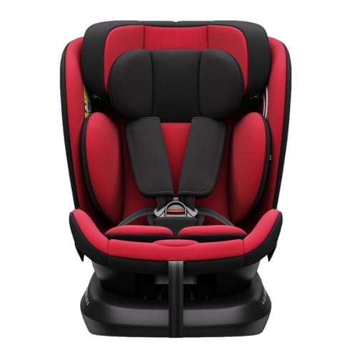 Reecle I-Size 360 Girevole Seggiolino Auto con ISOFIX, 40-150cm(Gruppo 0 + 1/2/3, 0-36 kg), ca. 0-12 anni (Rosso)