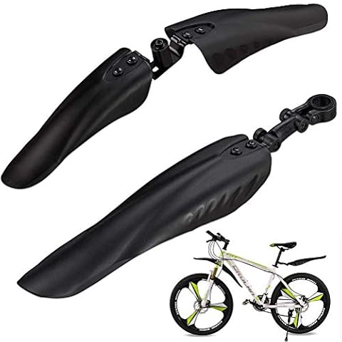 Mrisata Bicycle Mudguard Set - Mountain Bike Fenders Rear Mudgaurds Set for Road Bikes Front and Rear Mudguard for 24-28 inches Bicycles Cover