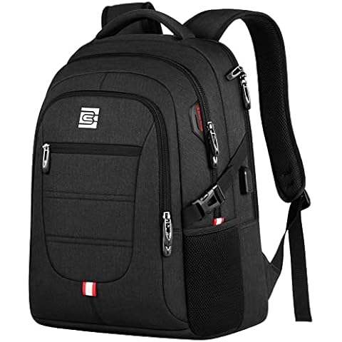 marcello Mochila para portátil con puerto de carga USB y funda antirrobo Cover