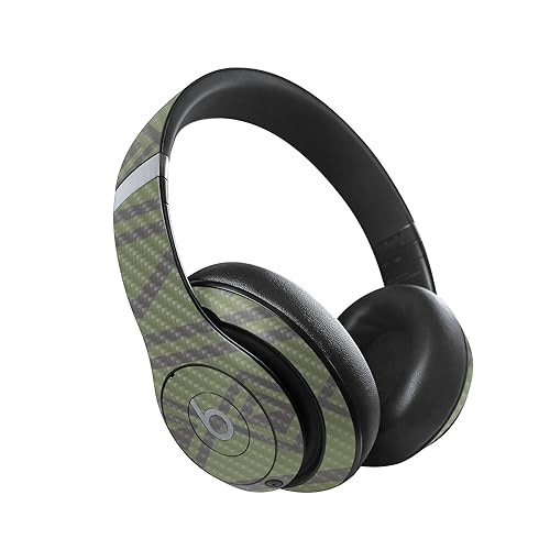 Image of MightySkins Carbon Fiber Skin Compatible with Beats Studio Pro - Green Western | Protective, Durable Textured Carbon Fiber Finish | Easy to Apply