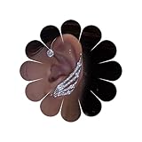 TseenYi Cristallo Angelo Ala Orecchio Polsino Orecchini Argento Angelo Ala Scalatore Orecc...