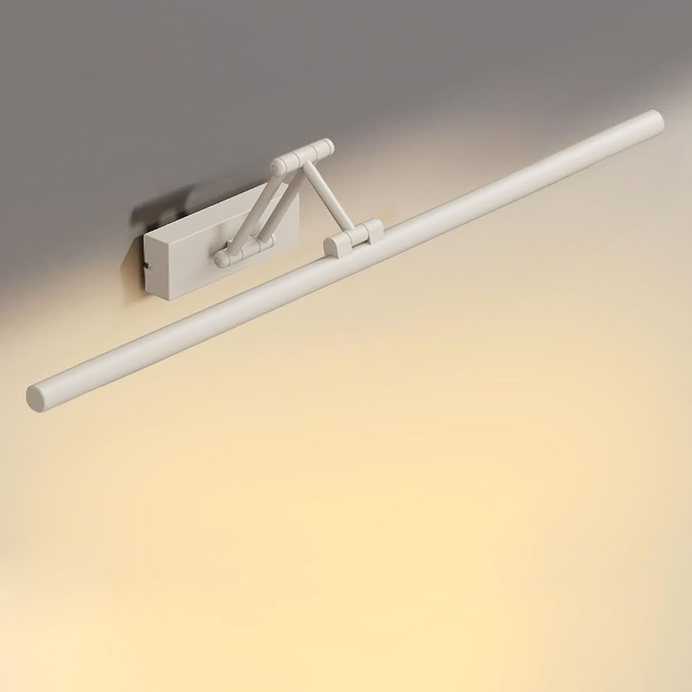 (similar)wall light wall lamp led linear vanity light adjustable mirror cabinet picture lights swing bathroom lighting miror lamps washroom(blanc,100cm)