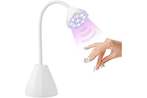 UV LED Nail Lamp with Smart Sensor Gooseneck Design