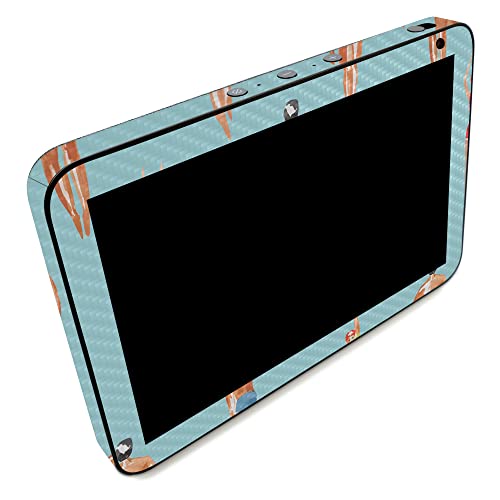Image of MightySkins Carbon Fiber Skin Compatible with Amazon Echo Show 8 (Gen 2) - Upstream | Protective, Durable Textured Carbon Fiber Finish | Easy to Apply | Made in The USA