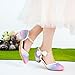 Motasha Girls Sandals Size 1 Starry Purple Closed Toe High Heels With Wedding Party Flower Girls(M7501 StaPur 1)