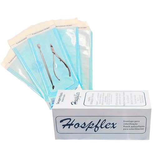 Kit 2x Envelopes para Esterilização Alicate Autoclave 9cm X 23cm com 100un