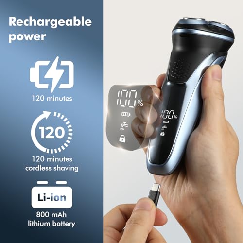 Image of 5D Electric Razor for Men: IPX7 Waterproof Wet or Dry