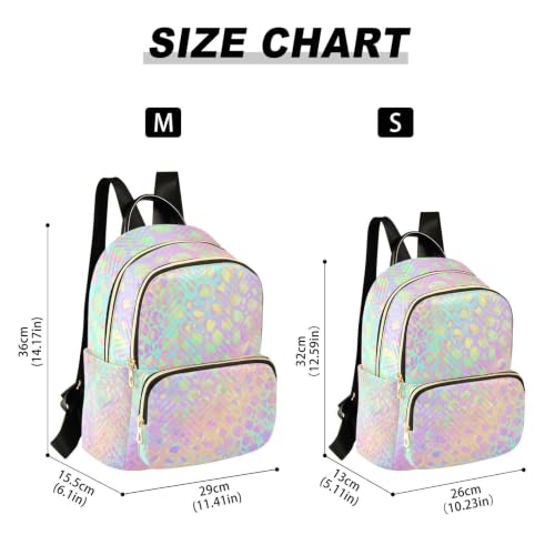 Image of ALAZA Rainbow Leopard Cheetah Small Backpack Purse for Women Travel Bag Fashion Daypack Back Pack Shoulder Bag