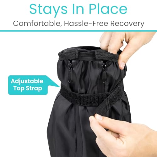 Vive Short Walking Boot Cover Waterproof - For Medical Orthopedic Brace & Cast, Fractured Foot Accessories - Prevents Moisture, for Outdoor, Rain, Snow Protection - Non-Slip, Adjustable Straps (Small) by Vive - Image 8