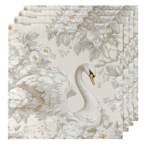 Servilletas de tela blancas multicolor 20x20 pulgadas pack de 4 miniatura 1