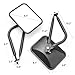 MICTUNING Upgraded 8.5 Inch Rectangular Adventure Door Hinge Mirror - Minimal Shaking, Thickening Poles, Shake-proof Side Rear View Door Off Mirror compatible with 07-20 Jxxp Wrangler JK CJ YJ TJ