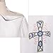 CAMDOM Catholic Priest ALB Church Clergy White Jacquard Vestment Robe