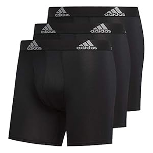 adidas Men’s Athletic Fit Microfiber Boxer Brief Underwear (3-pack)